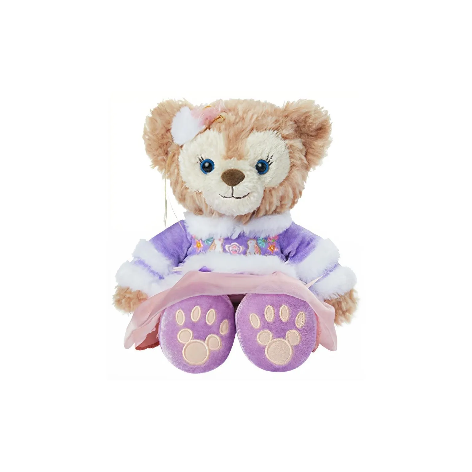 Disney 2023 Duffy и Friends Новый год ШеллиМэй Фиолетовый Куклы Плюшевая кукла 19 см Высота Шанхайский Дисней