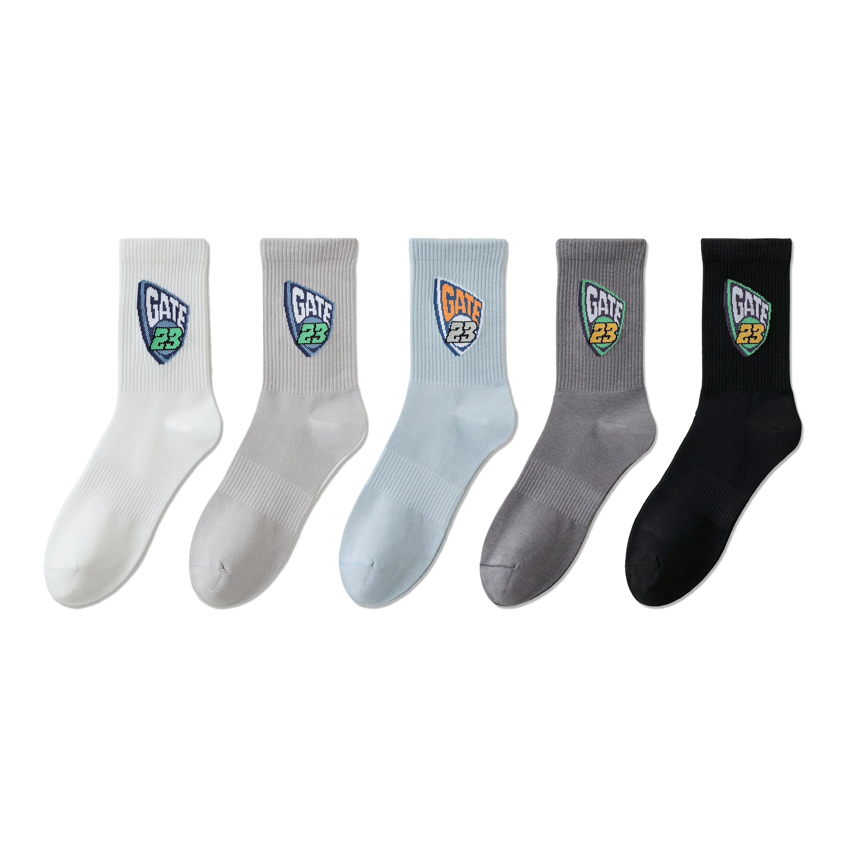 PLAN IN Носки Crew Унисекс 5 пар набор в подарочной коробке