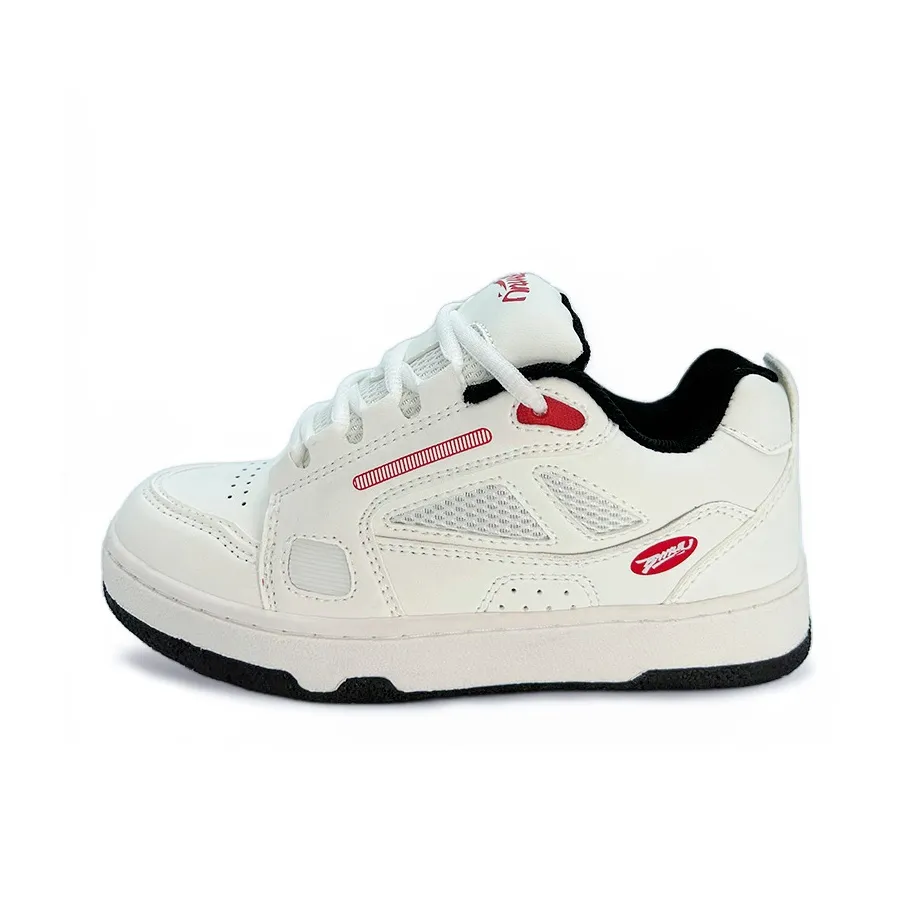 ITGI Модный Пухлые туфли Низкий Топ Кроссовки для скейтбординга Унисекс Белый Красный