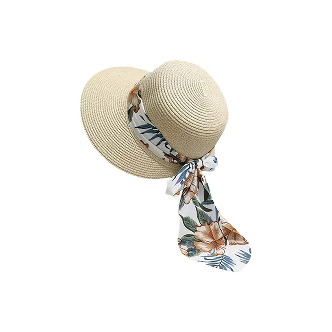 RX UVCUT Соломенная плетеная шляпа с защитой от солнца Женская