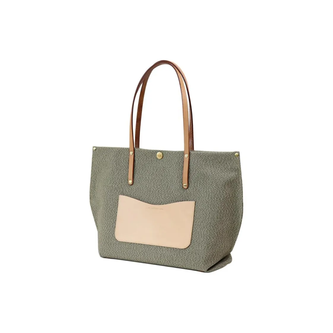 LINE ARTISANAL Холст Тоут Сумка Сумка для покупок Переносная Холст Сумка через плечо Женская Зеленая