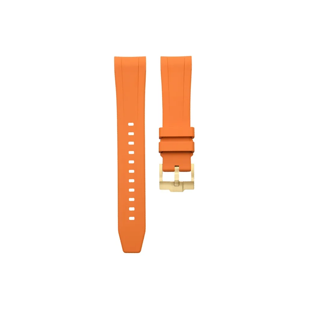 VAGENARI Strap Rolex Compatibility Fluoroelastomer Material Compatibility With Diton 126508 Pin Buckle, Watch Band