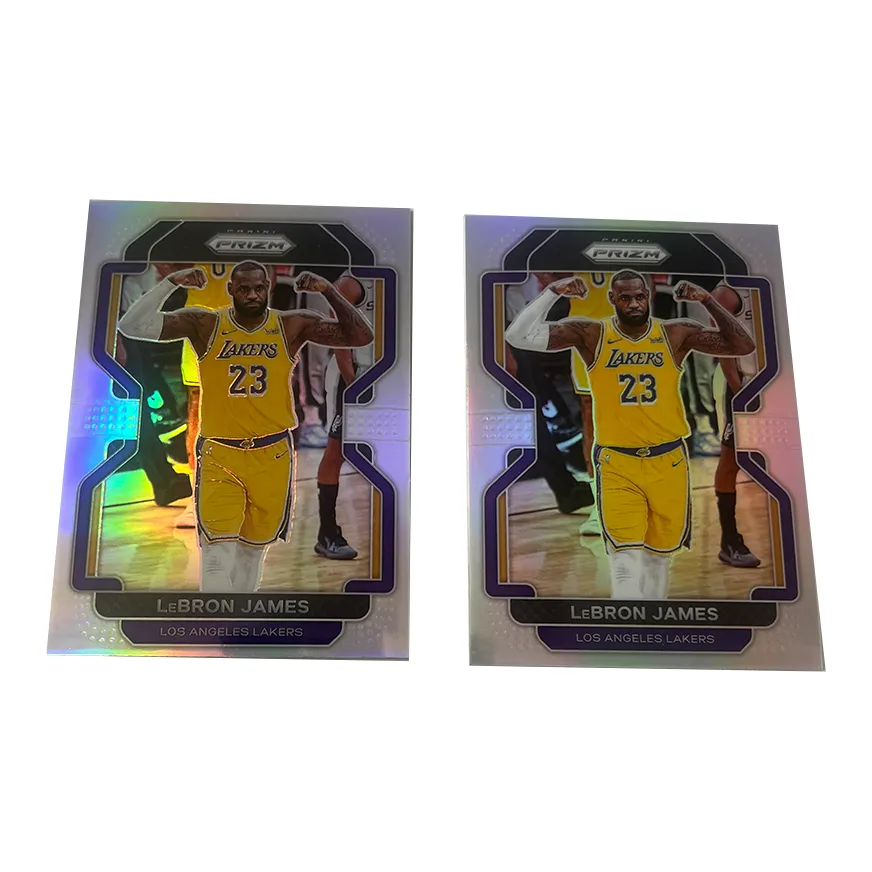 PANINI 21 22 Lakers LeBron James Prizm Refringence Combination Star Card Product Access Sports Cards 2 Pcs