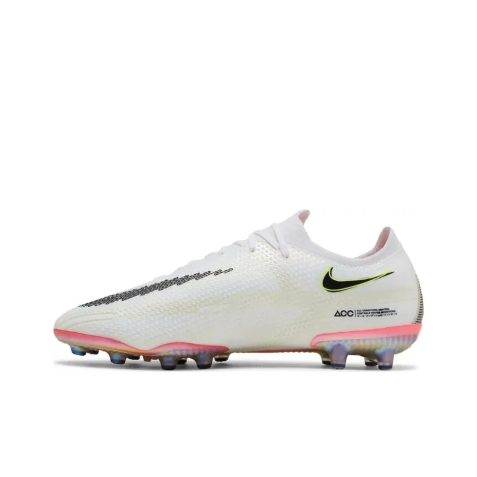 Nike Phantom GT Durable Breathable Soccer Shoes Men's White