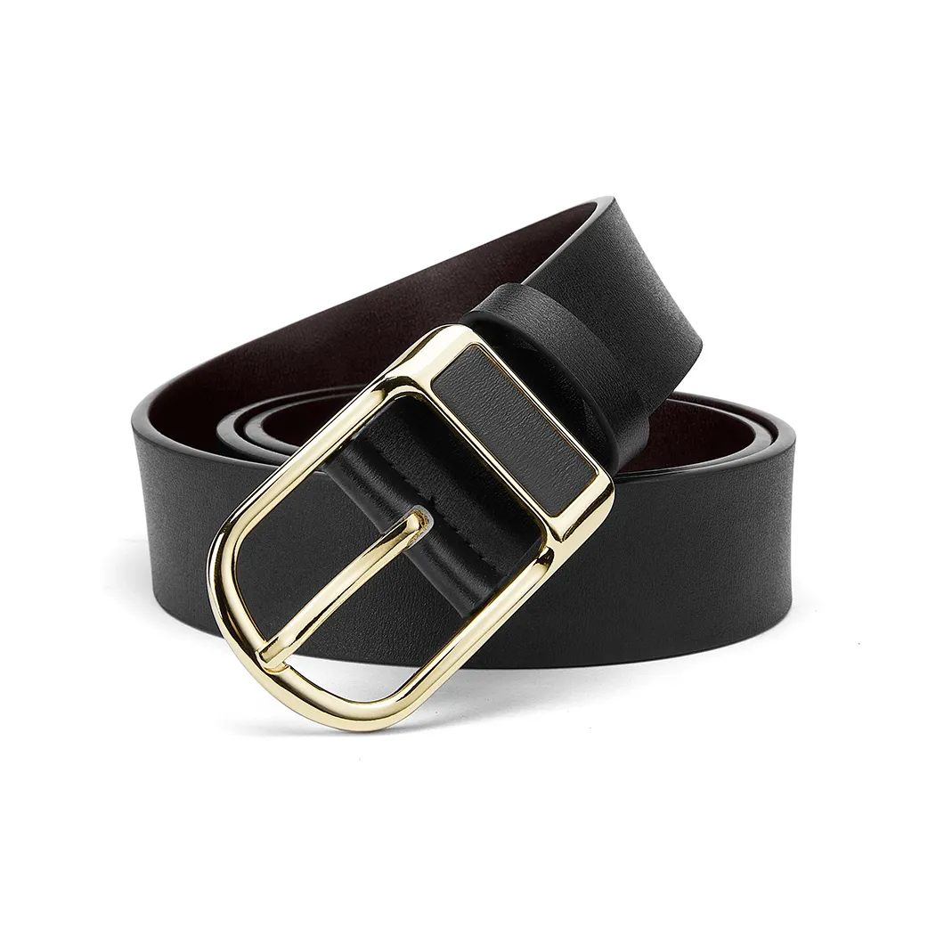 FAIRWHALE Модный Деловой Повседневный Стиль Лошадь Обувь Пряжка Булавка Ремень Спилок Коровьей Кожи Ремни Мужской Ширина 3,8 см