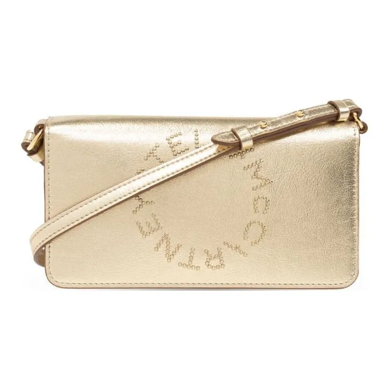 Stella McCartney Studded Metallic finish Crossbody Bag