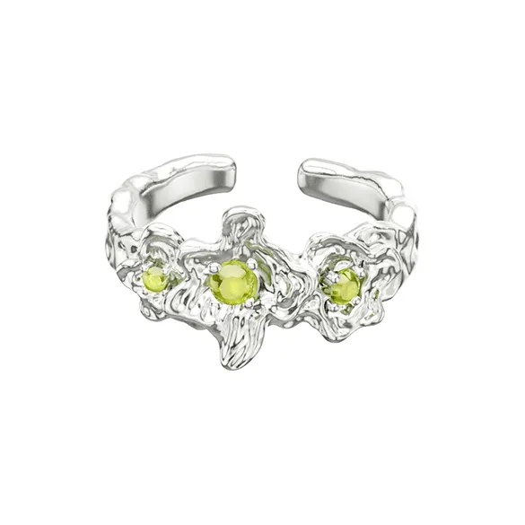 OINICIO Кольца из стерлингового серебра 925 пробы с цирконием унисекс