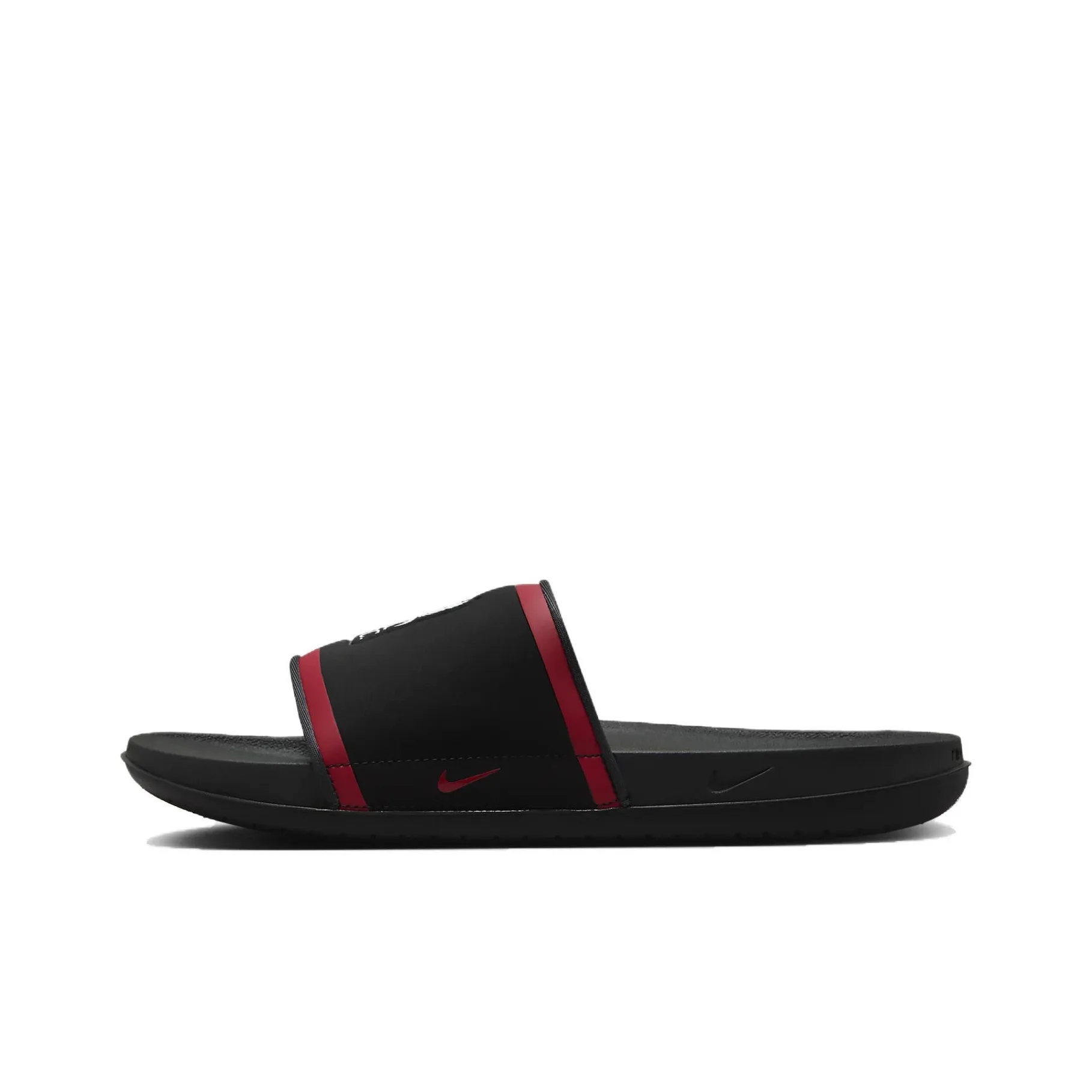 Nike Offcourt Slip Resistant Abrasion Resistant Slide Slippers Men's Black Red