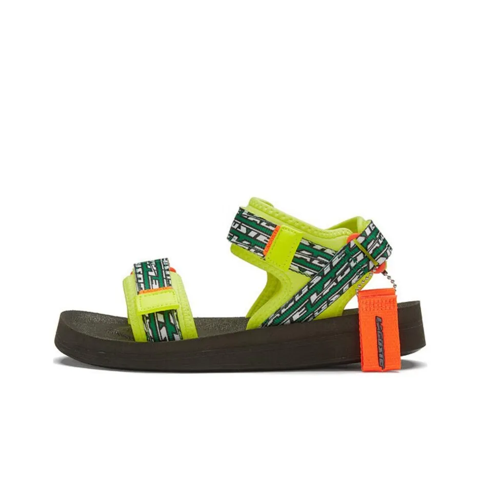 Пляжные сандалии LACOSTE Collaboration Женские Желто-черные