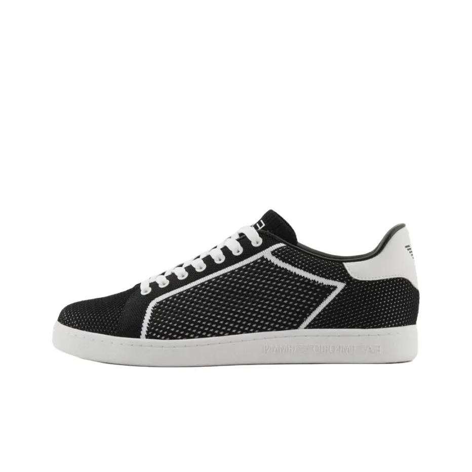 EMPORIO ARMANI EA7 Low Top Skateboard Shoes Men's Black