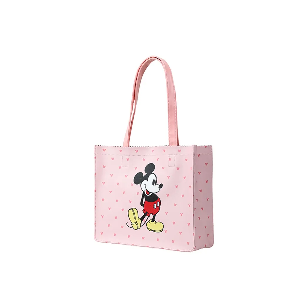 Disney Mickey Series PVC Tote Bag Shopping Bag Shoulder Bag Large Unisex Brown