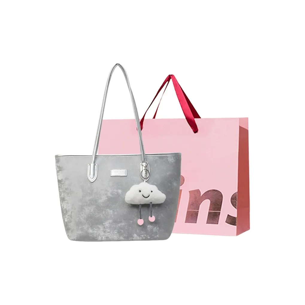 WHEELY BABY+ ПУ (полиуретан) Тоут Сумка Сумка для покупок Сумка на плечо Женская Экрю Серебристый Черный Розовый