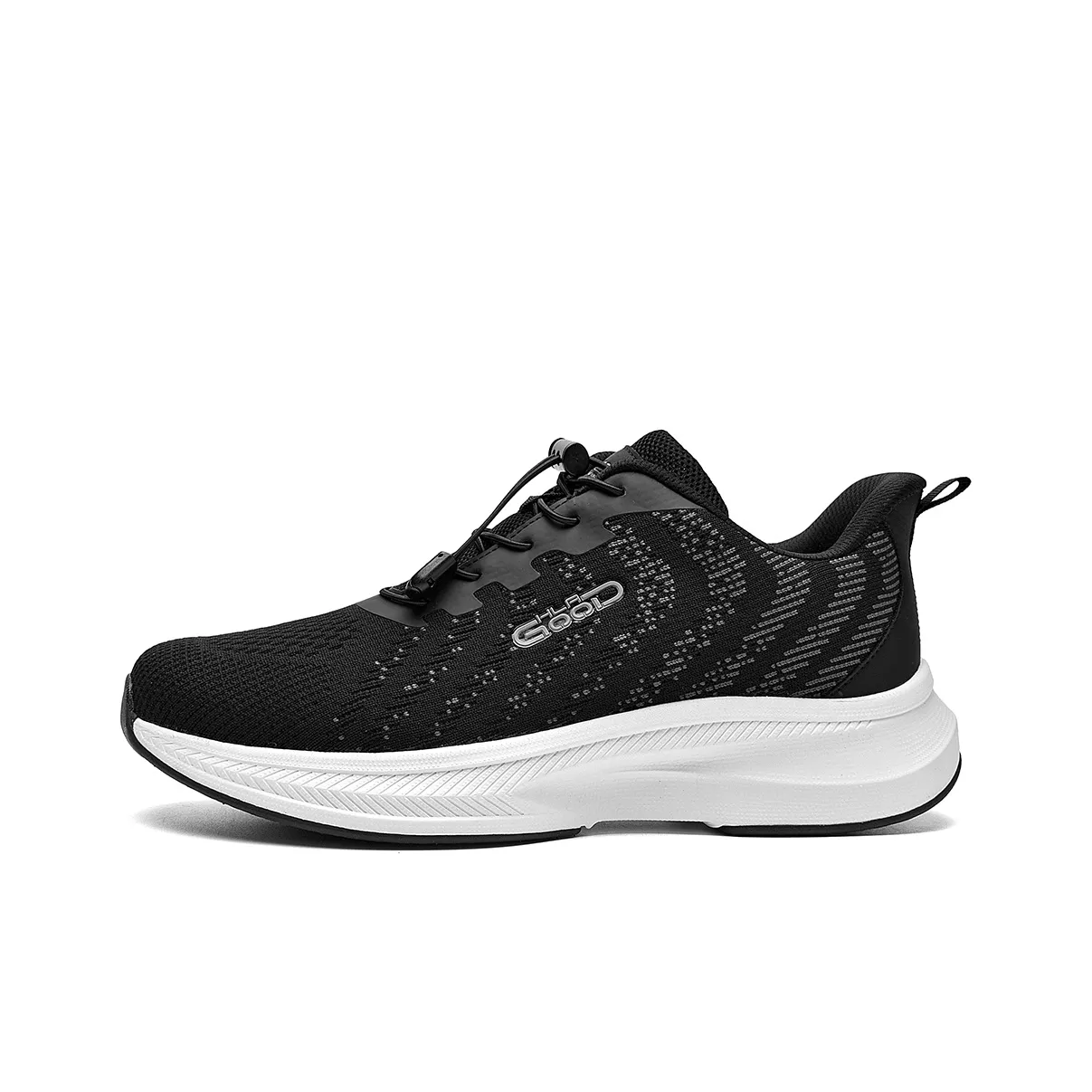 HLA Men's Breathable Platform Lace Free Athletic Shoes Lightweight Comfortable Elderly Shoes