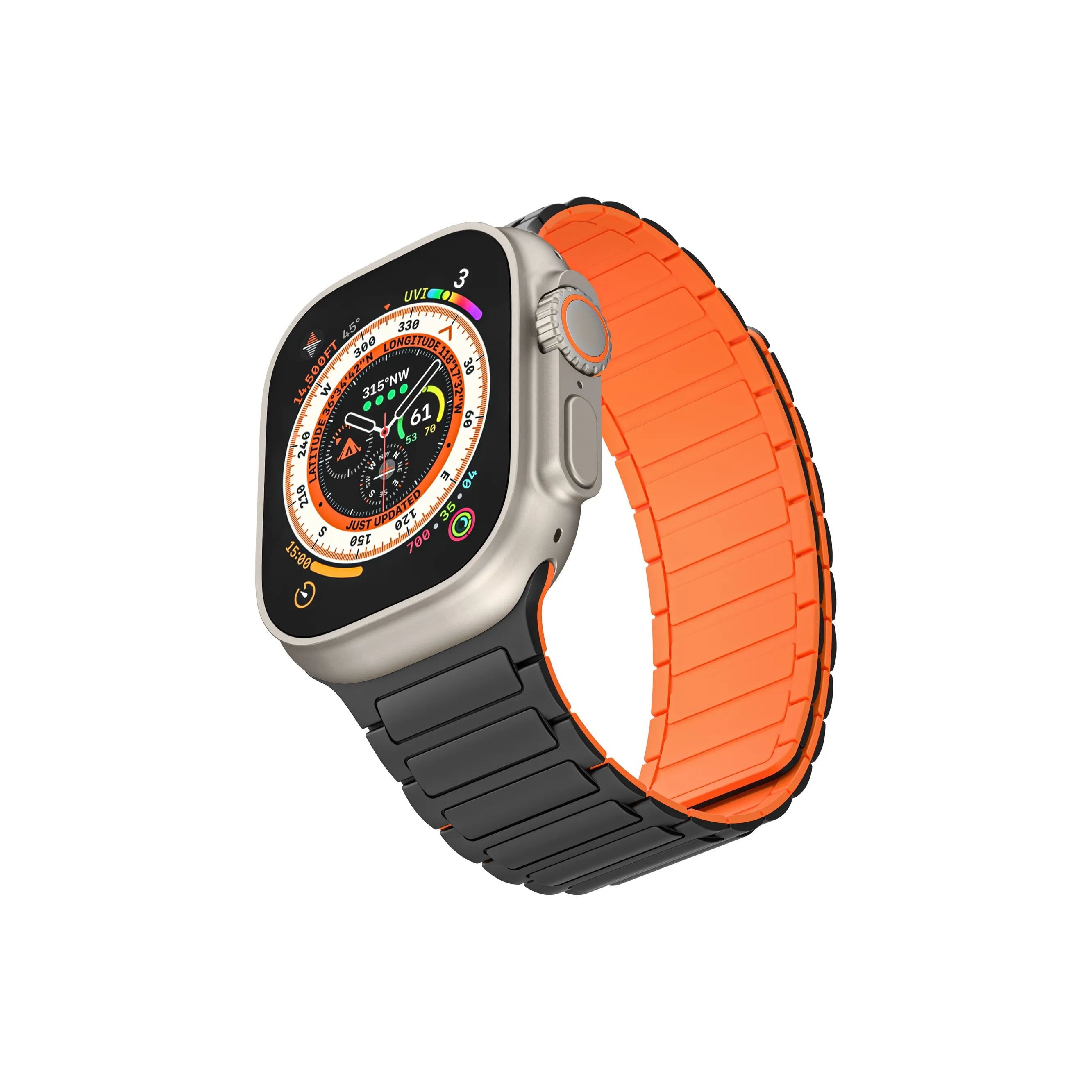 Akkerds Ремешок Apple Совместимость Силиконовый Материал Apple Watch S11 S10 S9 S8 S7 SE Ultra2 210 мм