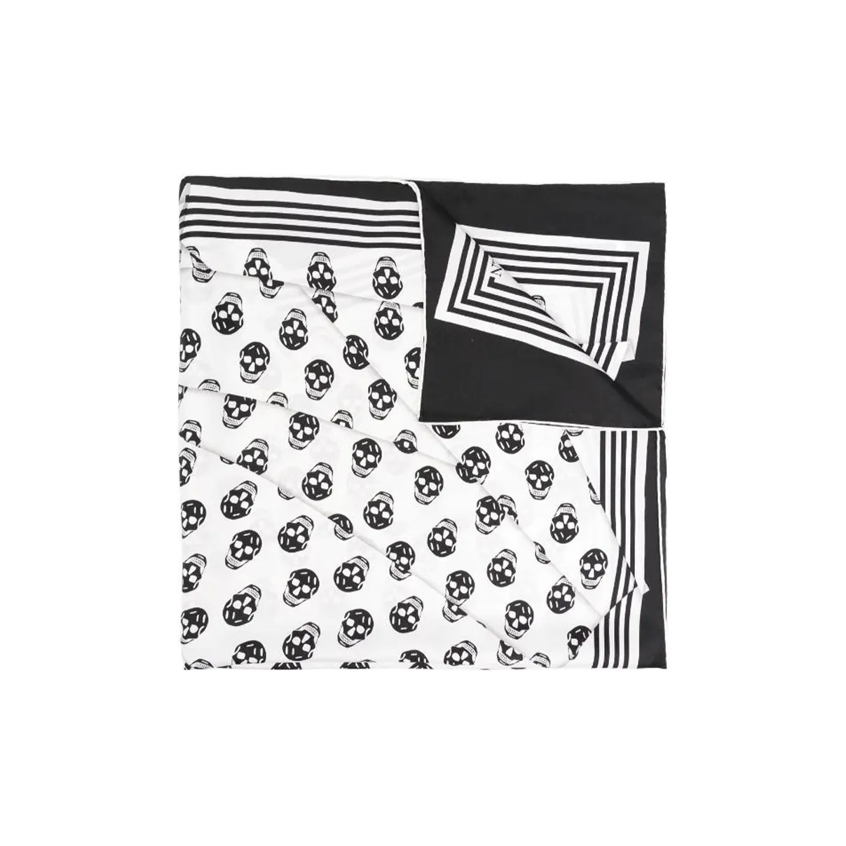 Alexander McQueen Silk Silk Scarves Women's Black