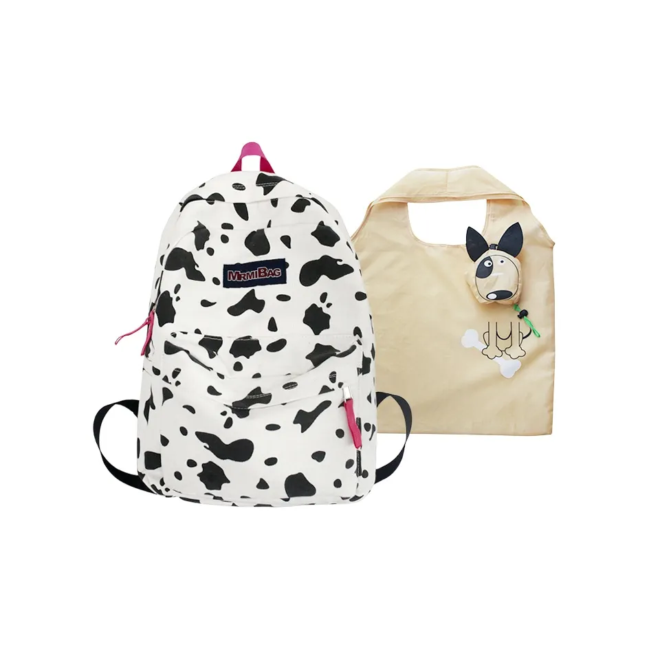 WHEELY BABY + Холст Рюкзак Стандартный Женский Черный Белый