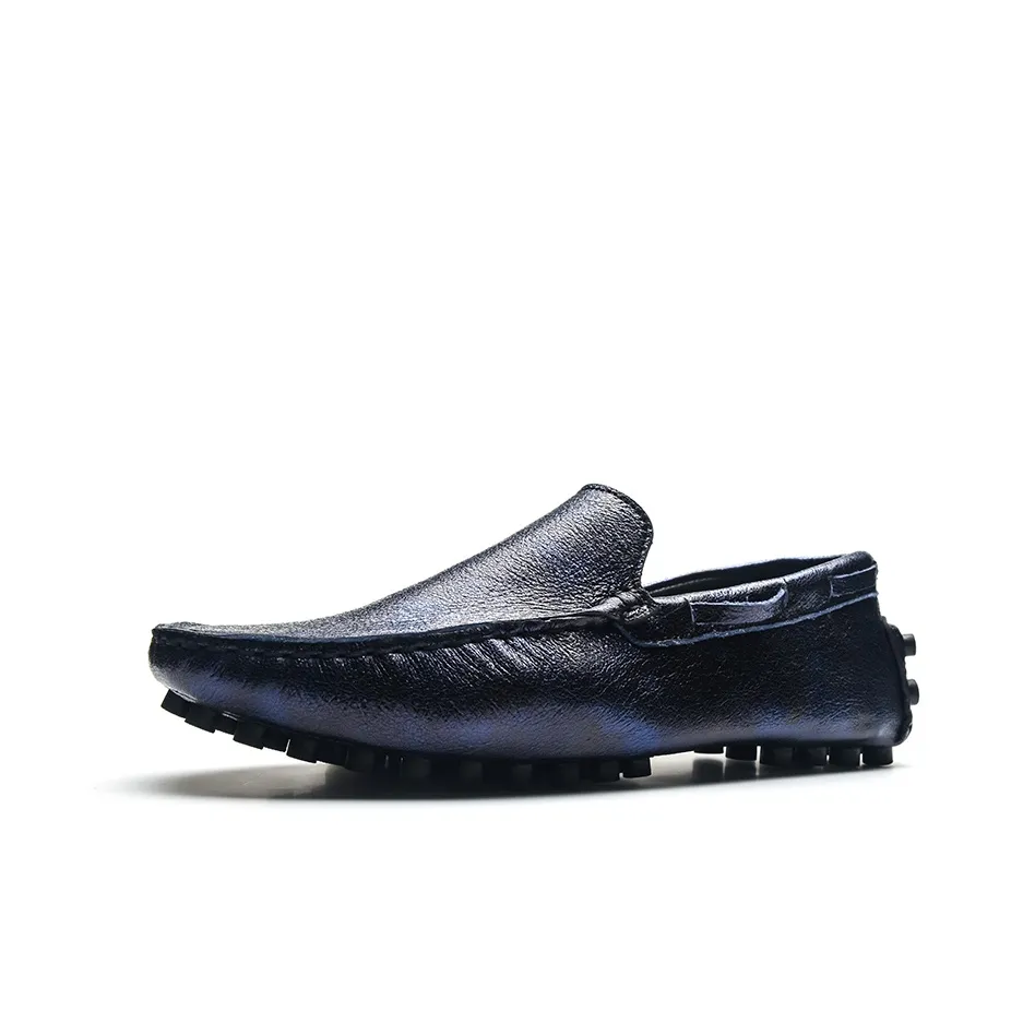 NORVINCY Gommino Loafers Men's Blue Indigo