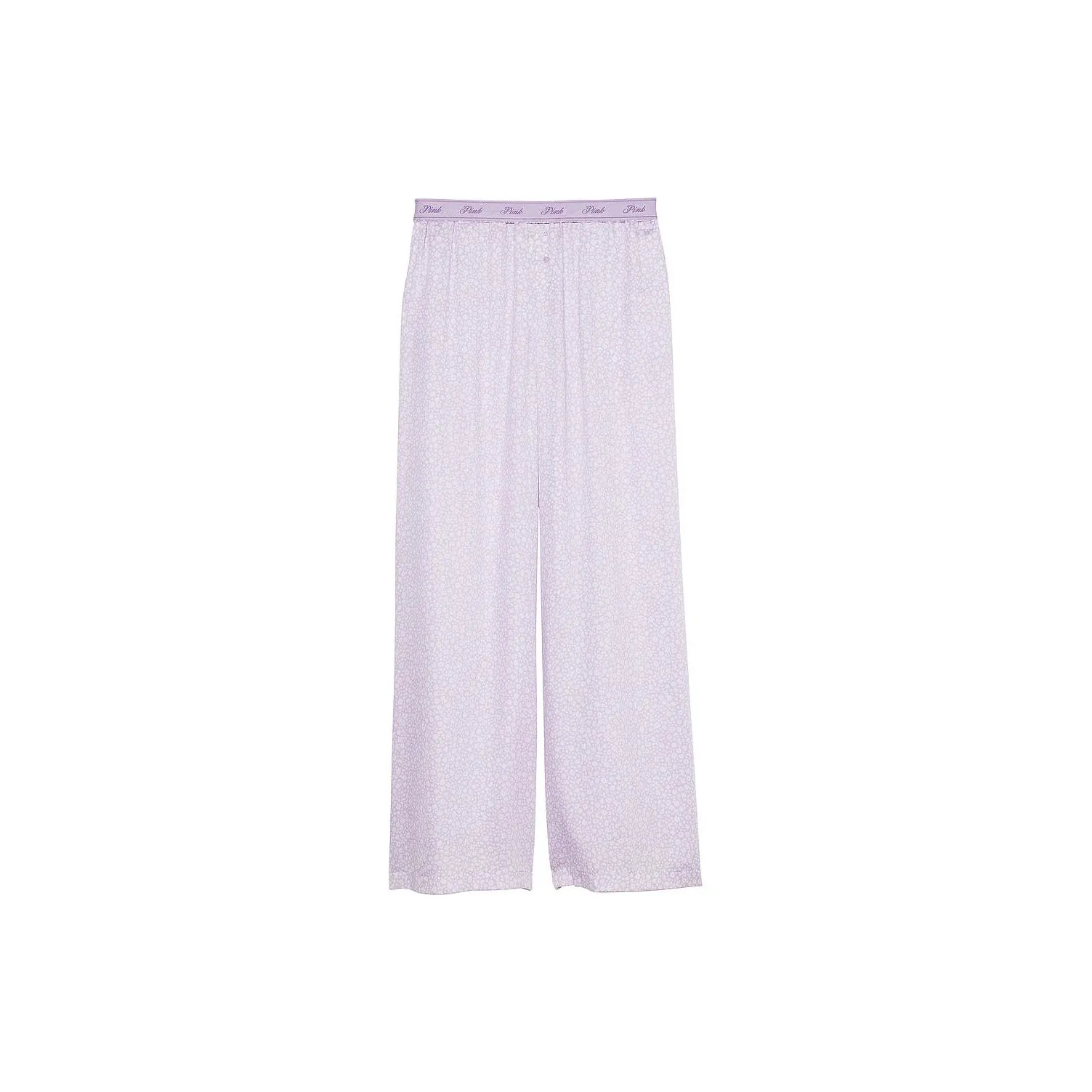 Victoria's Secret Розовые Тенсел™ Широкие Штаны Пижамные Штаны PLDF Пижамные Штаны Женские Светло-Фиолетовые Цветочные