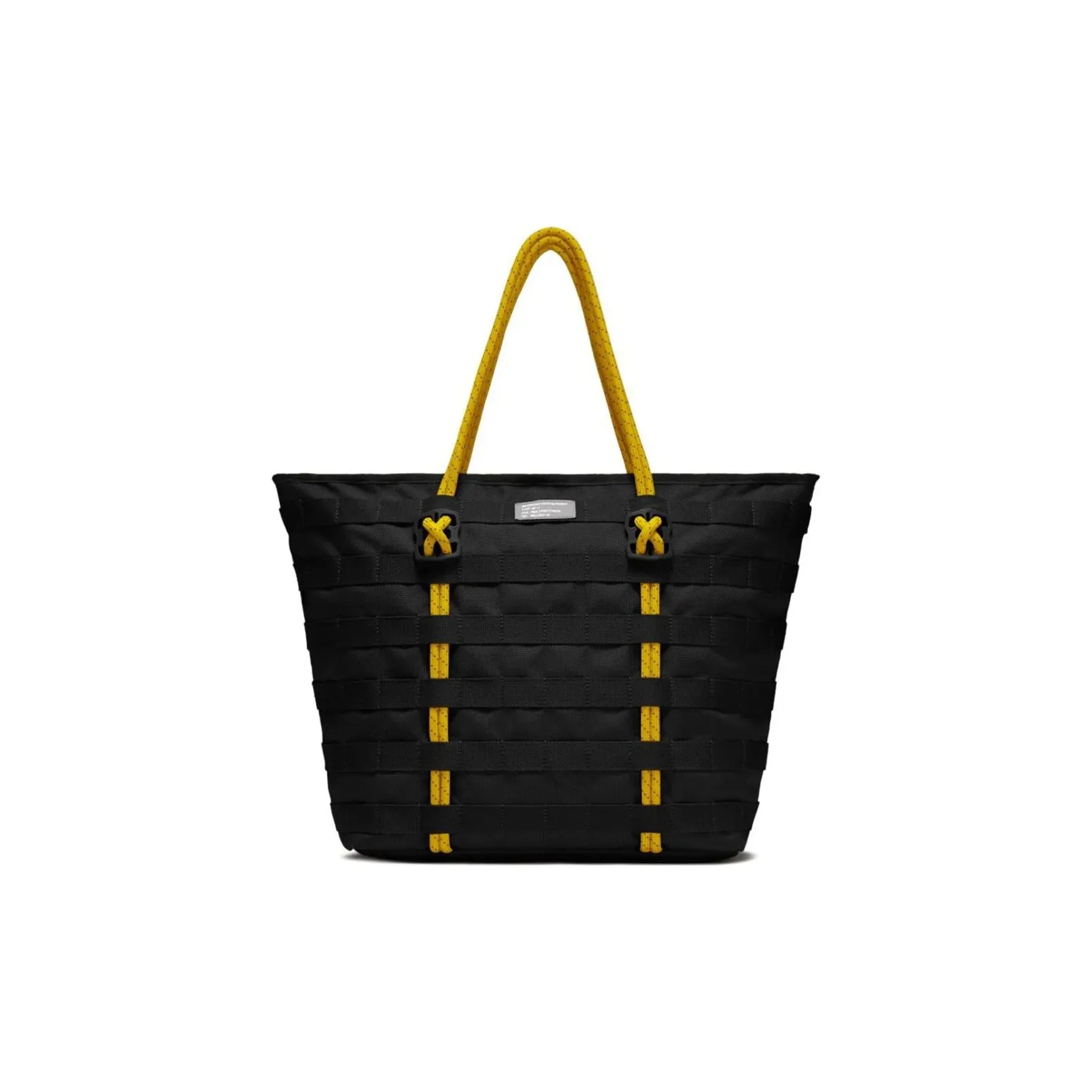 Nike Polyester Tote Bag Shopping Bag Gym Bag Large Size Unisex Black Yellow