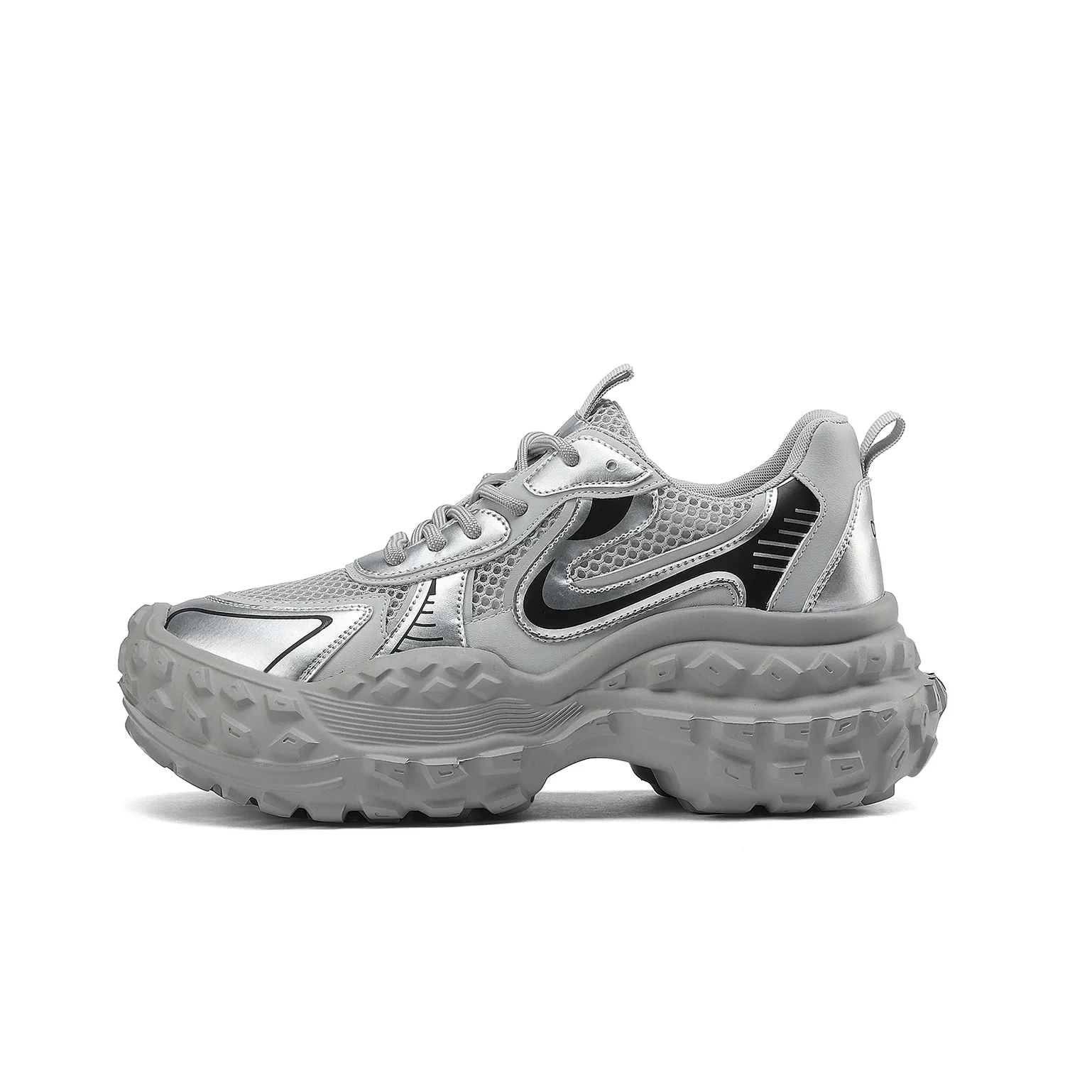 D Fuse SCANDINAVIA Tire Обувь Амортизаторы Slip-resistant Abrasion-resistant Низкий топ Толстая подошва Кроссовки Женские