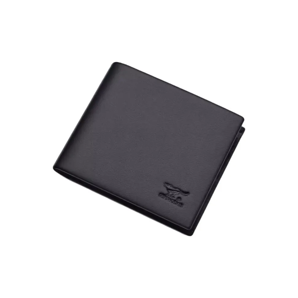 SEPTWOLVES Кошелек из коровьей кожи стандартный мужской черный кофейный