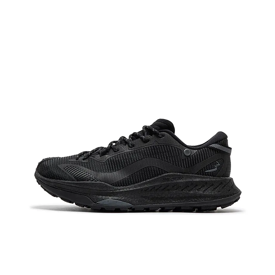 361° Slip Resistant Breathable Low Top Trail Running Shoes Men's Black Gray