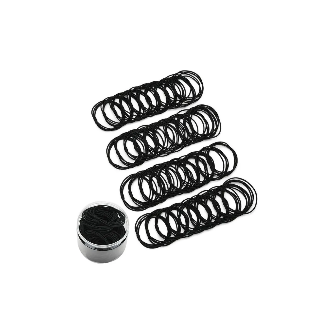 Left Europe Резинка для волос Женская Черная Многоцветная