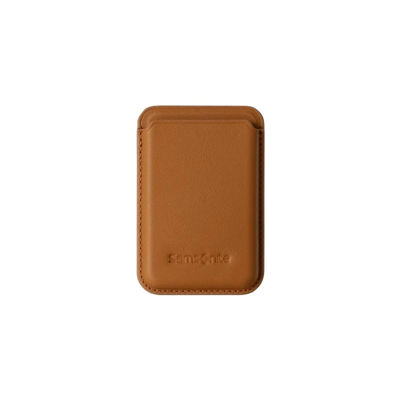 SAMSONITE Cow Leather Card Holder Men's Brown