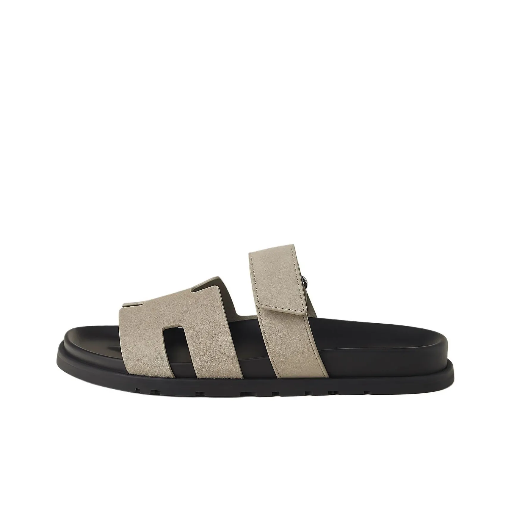 HERMES Chypre Slip Resistant Slide Slippers Men's Gray