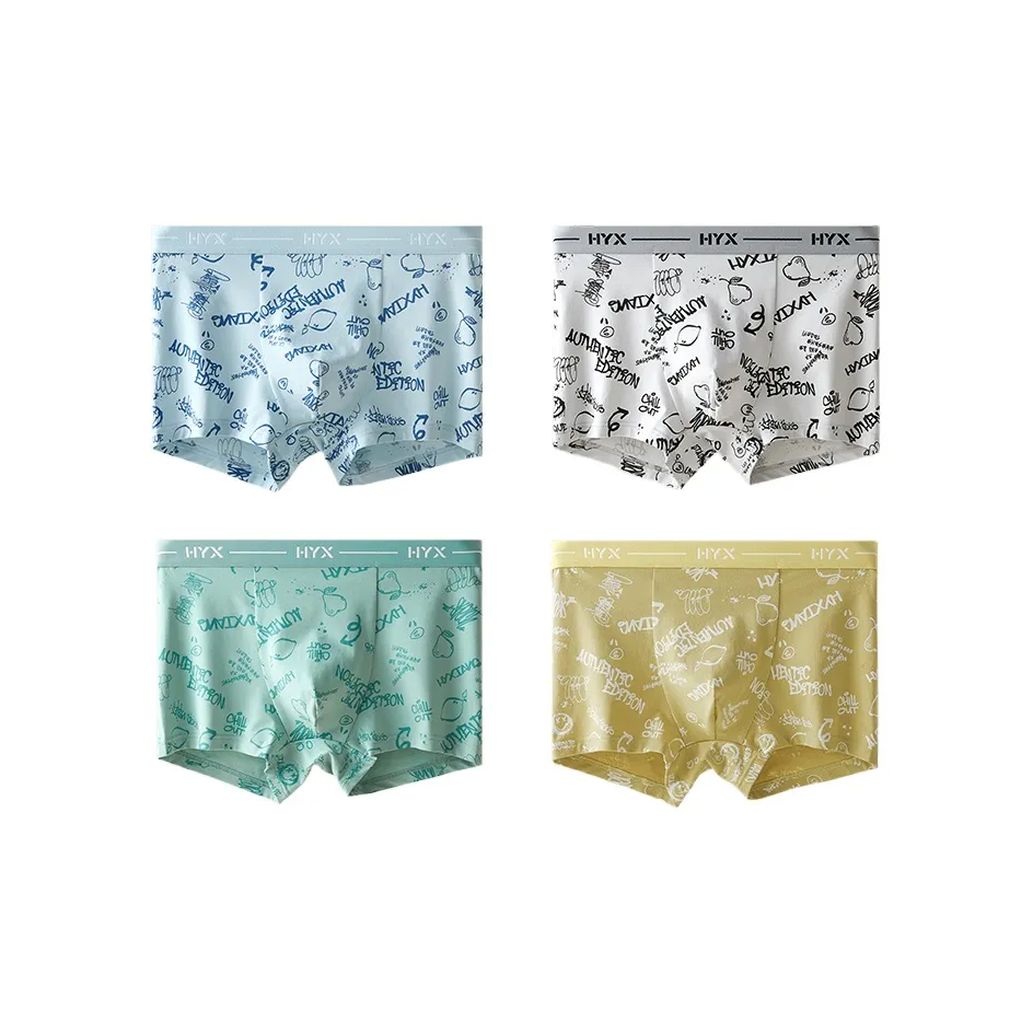 H YXIANG Summer Underpants Men's 4 Pack