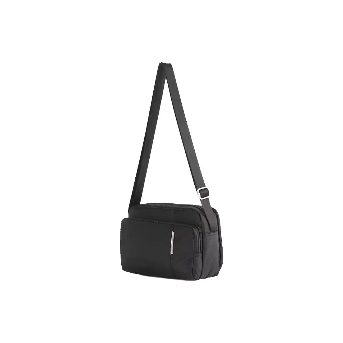 Diplomat Fabric Crossbody Bag Shoulder Bag Medium Size Unisex Black