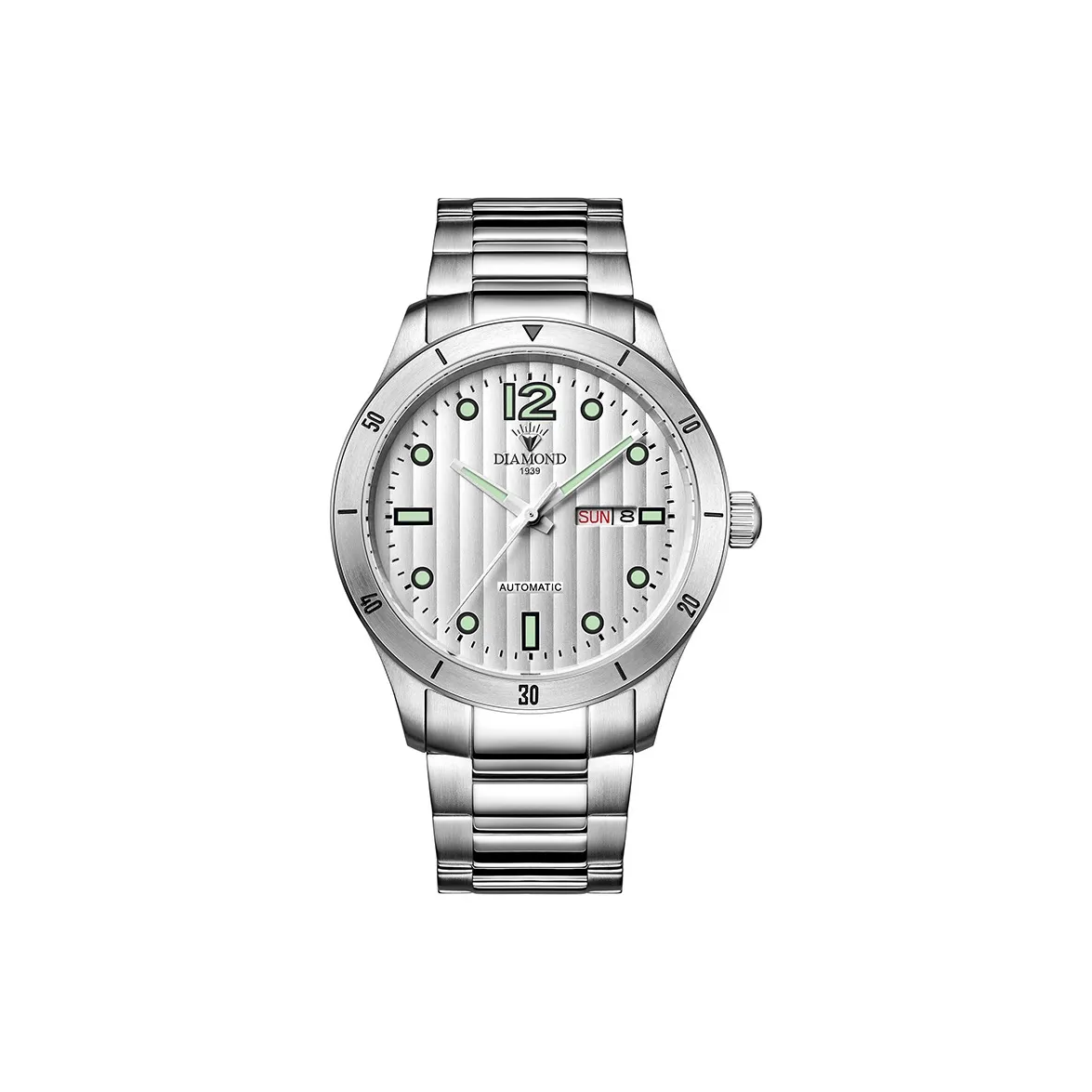 Diamond Automatic Mechanical Movement Men's Watches White Dial