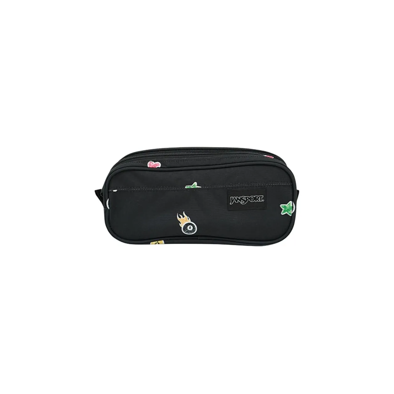 JanSport Polyester Fabric Clutch, Makeup Bag, Storage Bag Small Size Women's Graffiti Party