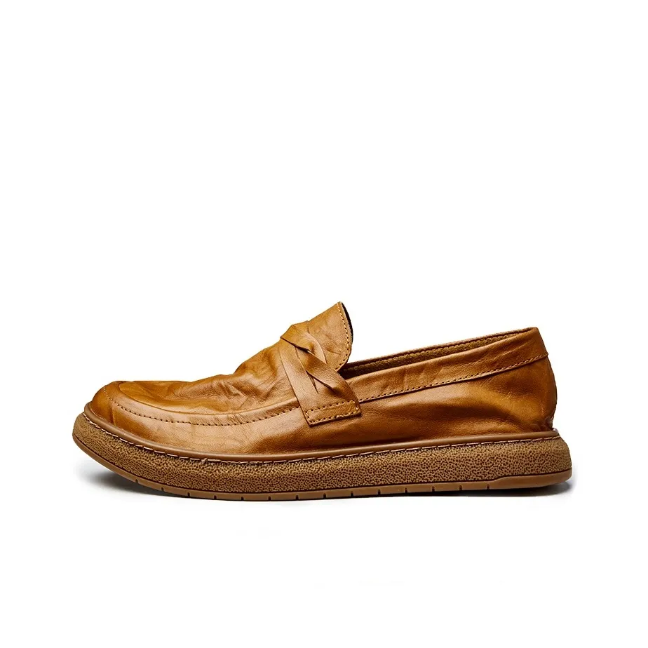Brounvanm Casual Shoes Men's Amber Yellow