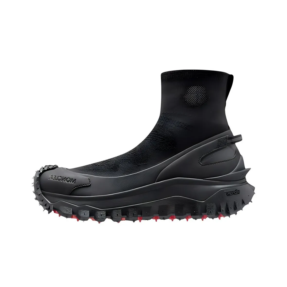 Moncler Trailgrip Round Toe High Top Sneakers