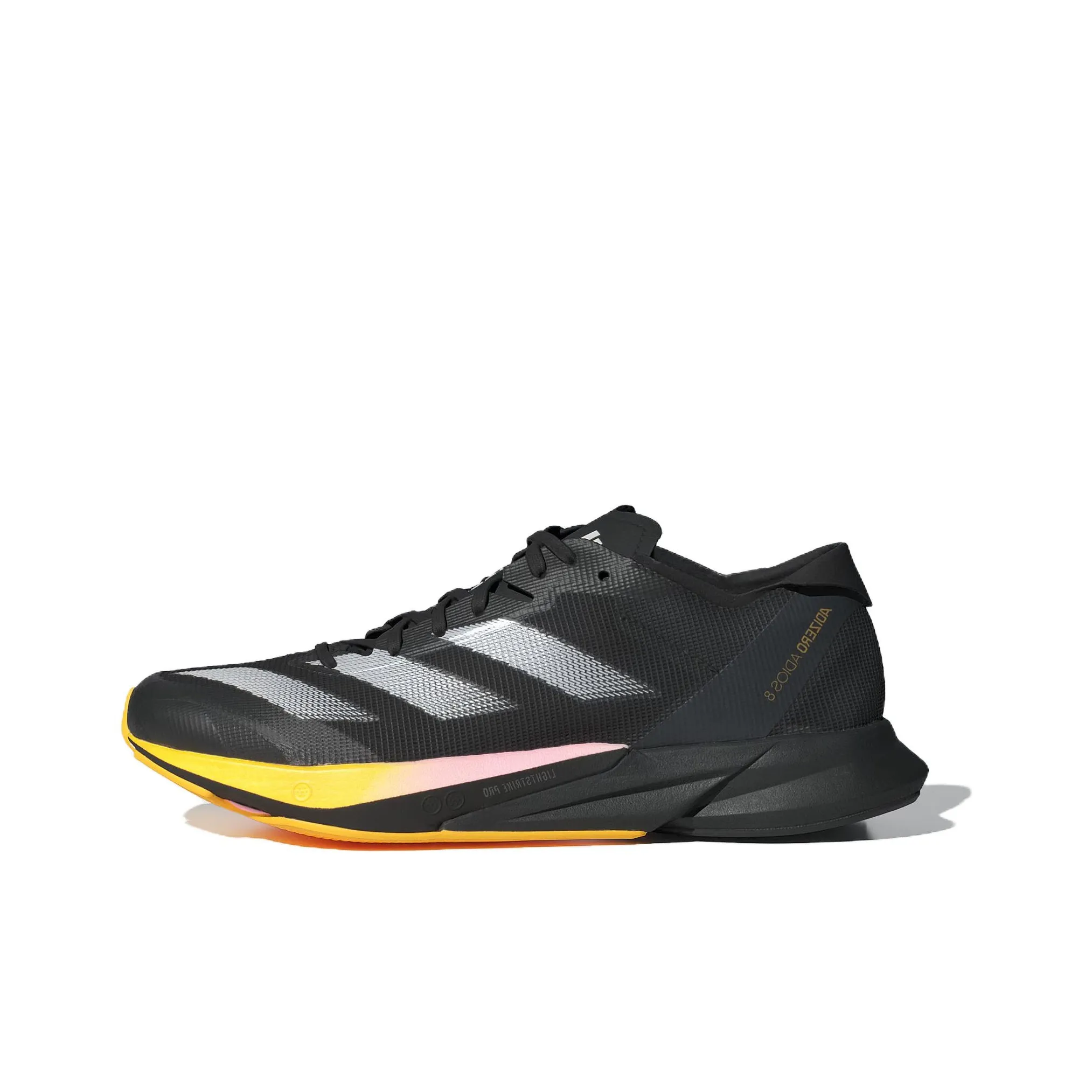 Adidas Adizero Adios 8 Беговые кроссовки Низкий топ Черный Желтый Женские