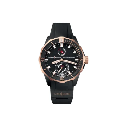 ULYSSE NARDIN Автоматический Механический Движение Мужские Часы Коллекция Плавание 44 мм Черные