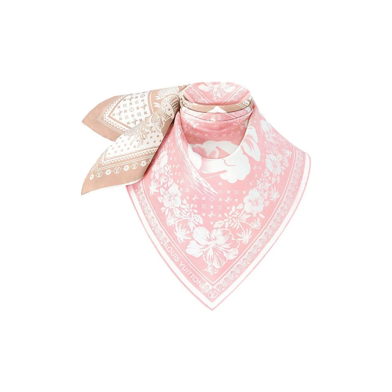 LOUIS VUITTON Silk Scarves Unisex