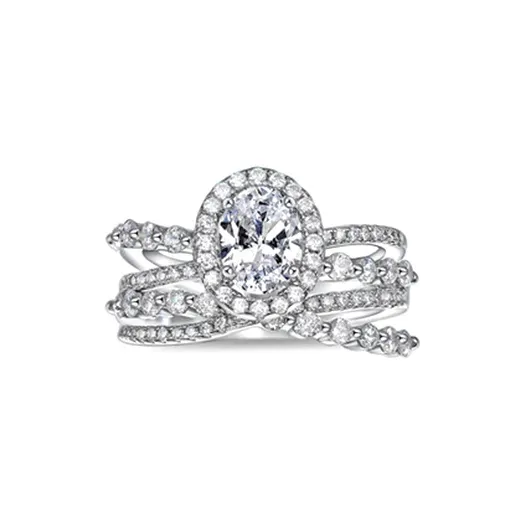 DAN DREAM Циркон Кольцо Парные кольца Confession Коробка Набор Женские