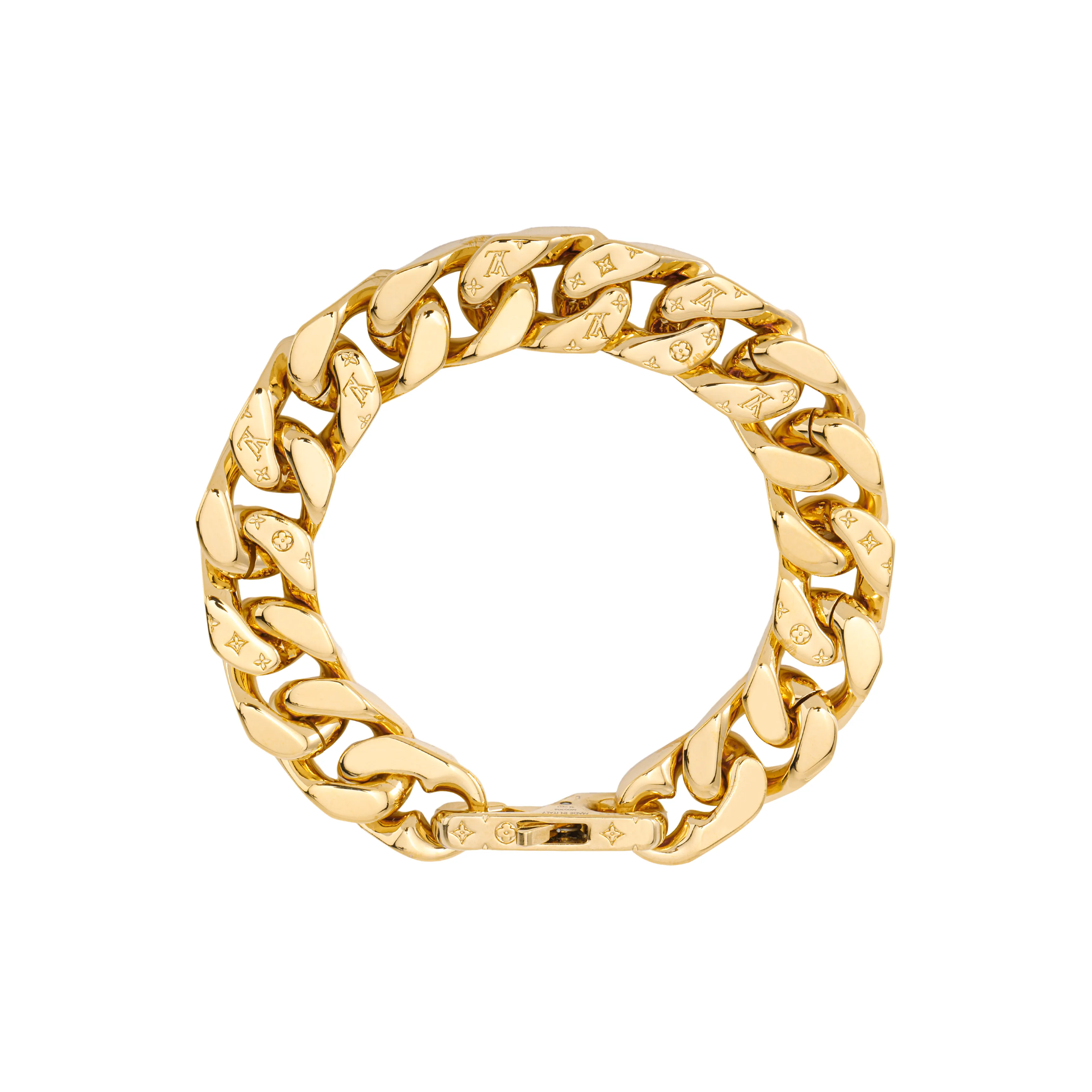 LOUIS VUITTON Metal Bracelets Unisex Gold