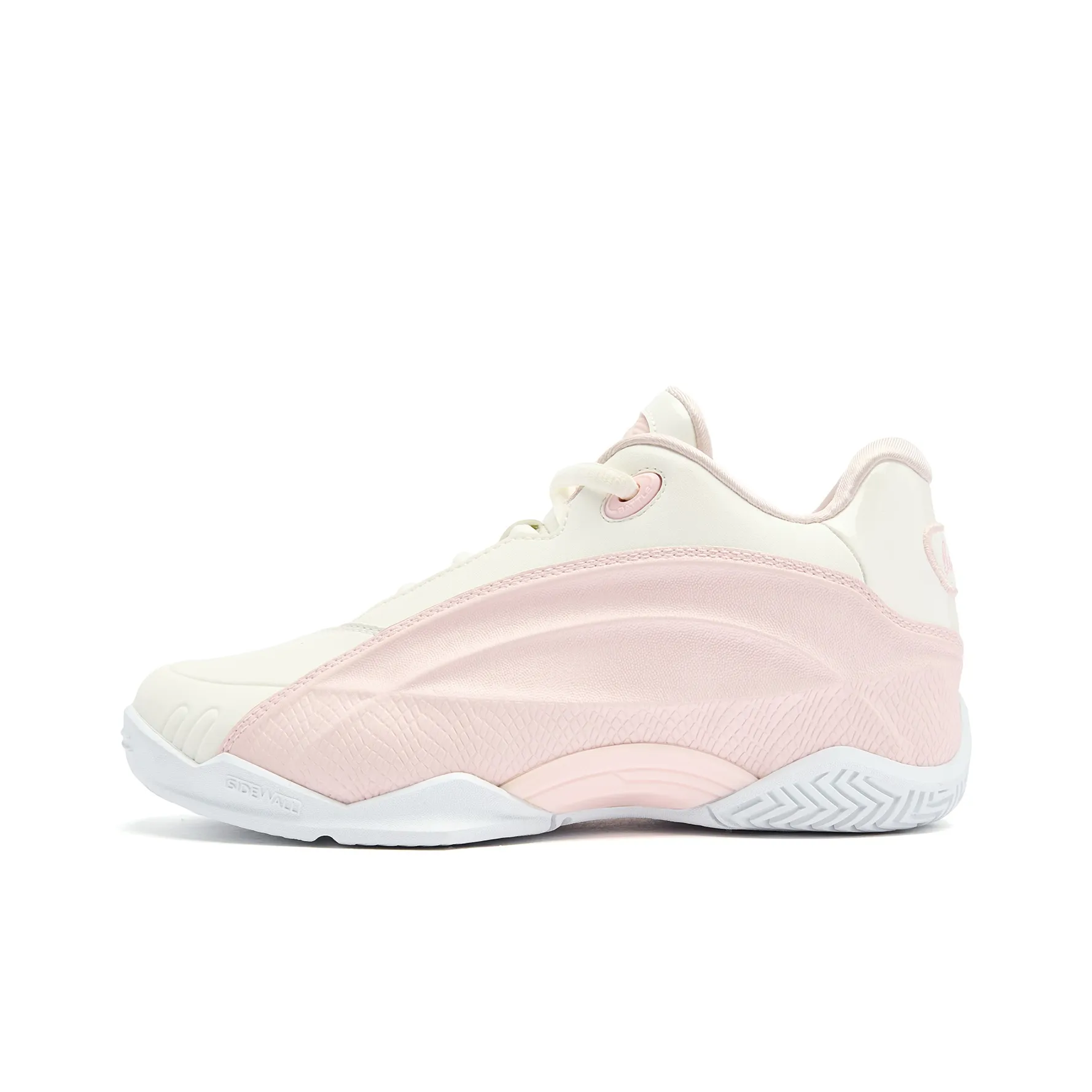 QIAODAN Баскетбольные кроссовки Low Топ Облачно-розовый Сливочный Женские