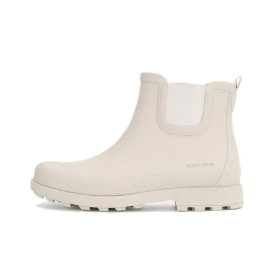 KOLON SPORT Waterproof And Wear resistant Rain Boots Women's Beige