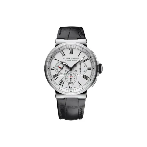 ULYSSE NARDIN Автоматический Механический Движение Мужские Nautical Collection Часы 43 мм Белый