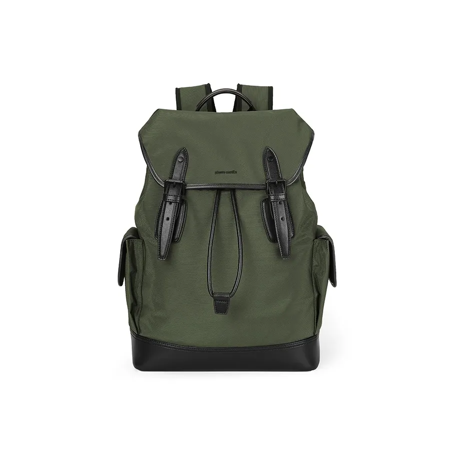 PIERRE CARDIN Nylon Couple Commute Travel Large Capacity Backpack Large Men's Green Black PIERRE CARDIN Нейлон Пара Коммутирование Путешествие Большая Емкость Рюкзак Большой Мужской Зеленый Черный
