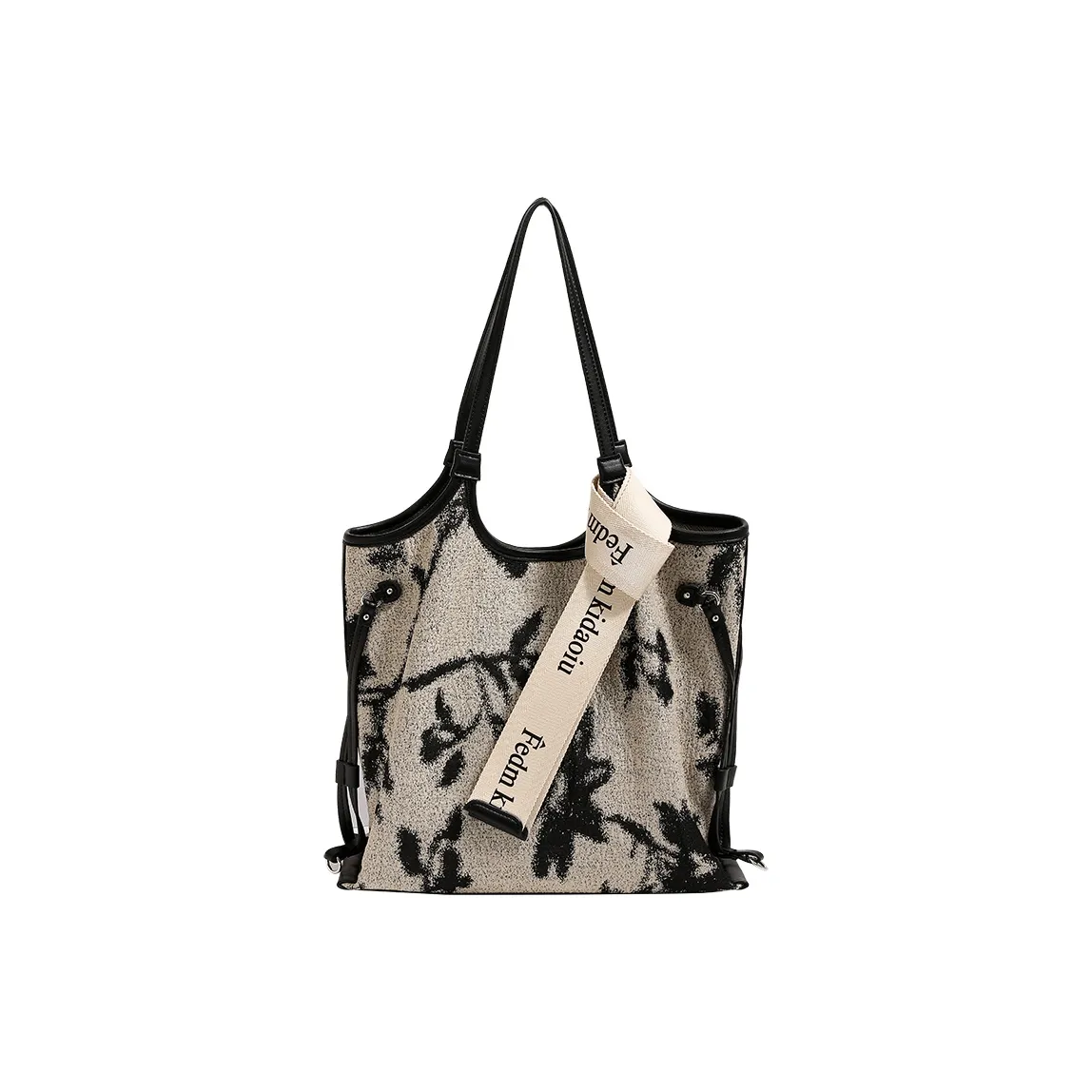 TTaG．baG Cow Leather Canvas Bag Shoulder Bags Women's