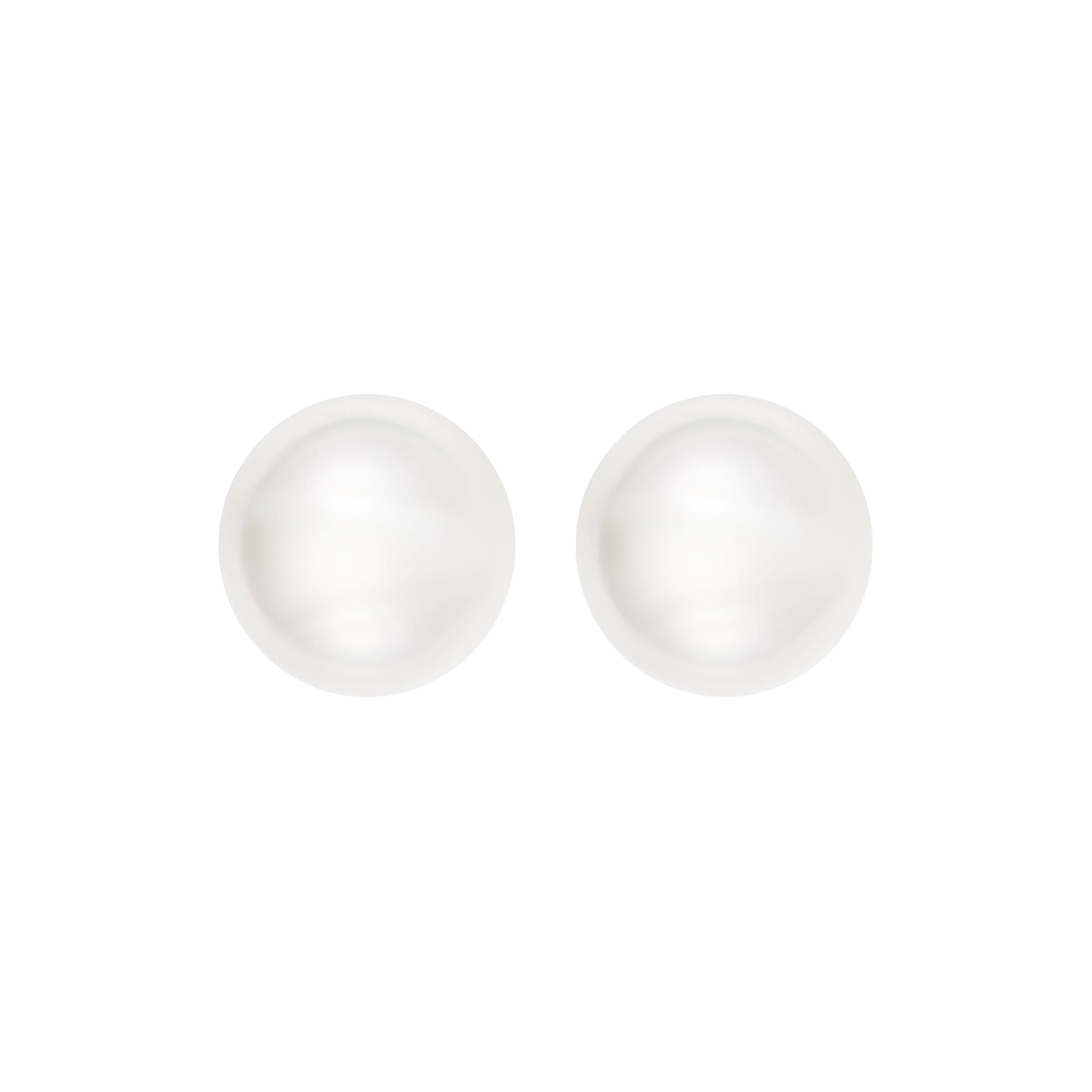 MIKIMOTO 18K White Gold Stud Earrings Women's White