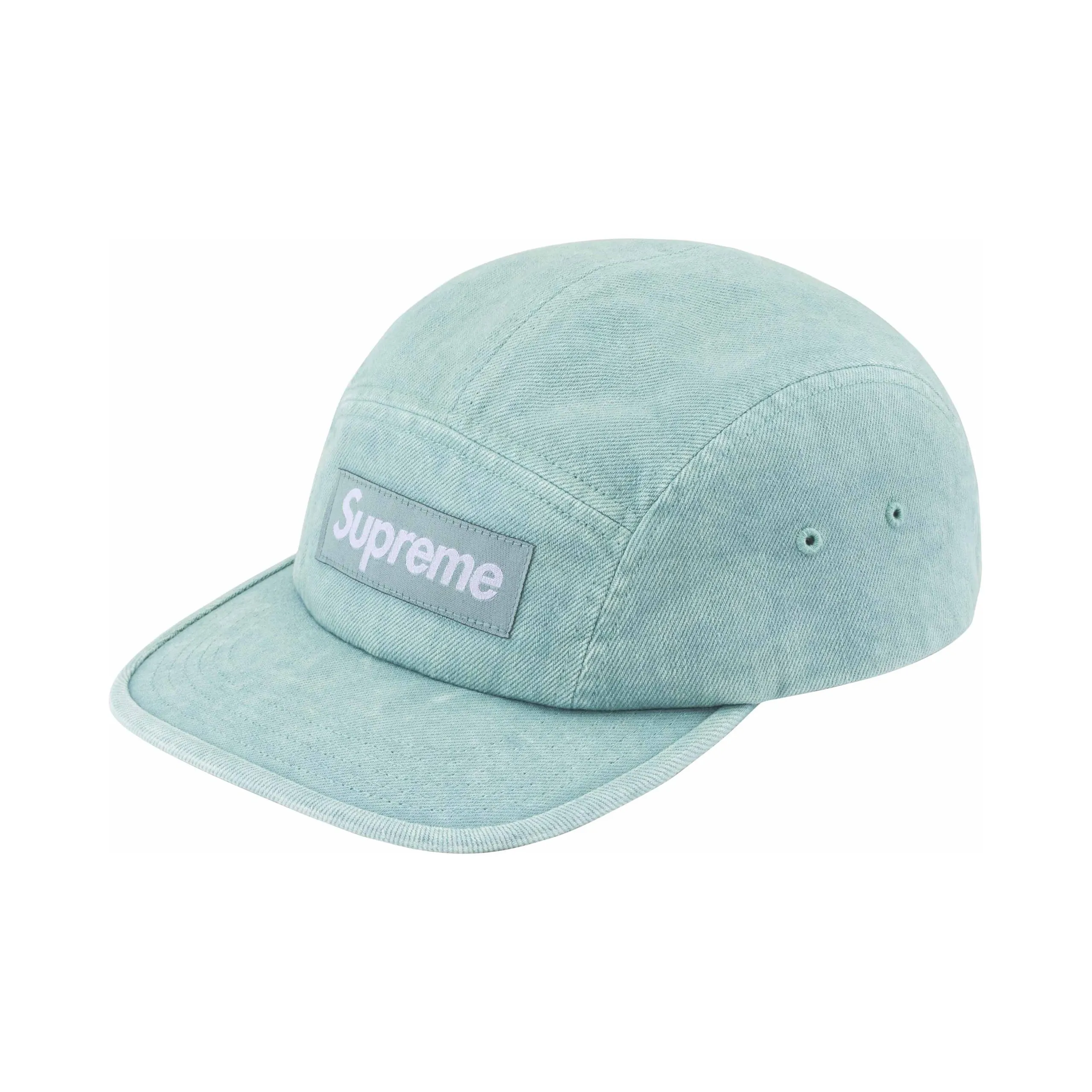 Supreme 100% хлопок Деним Кепки Унисекс Мятно-зеленый