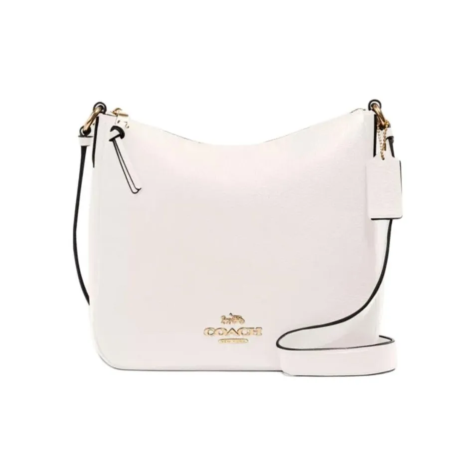 COACH Ellie Кожа Сумка через плечо Средний Женский Золотой Мел