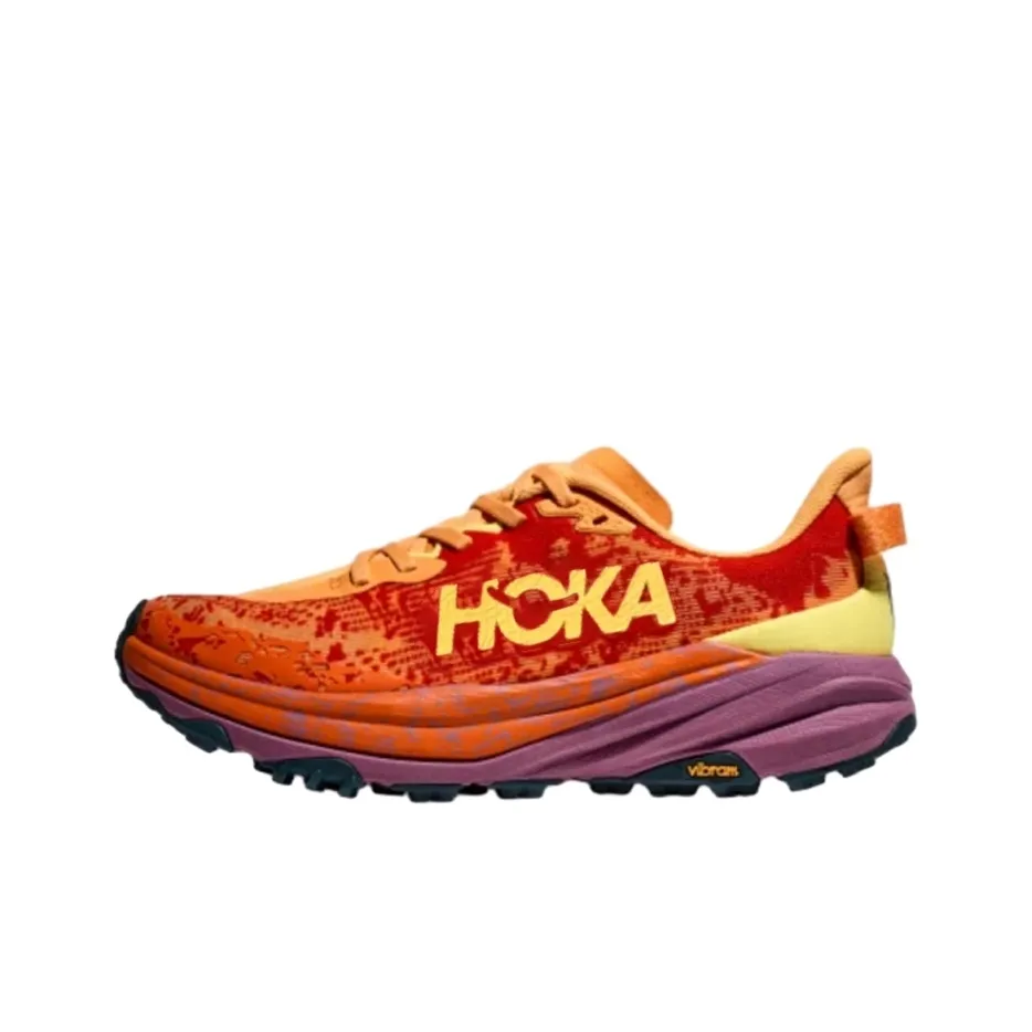 HOKA ONE ONE SPEEDGOAT 6 Амортизация Трейл Бег Обувь Мужская Оранжевая