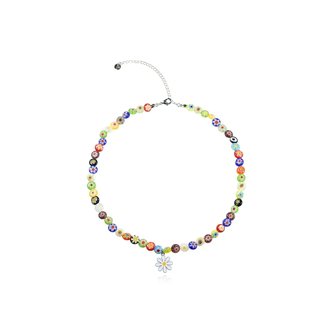 AWE Colored Glaze Design Jade Necklace Women's